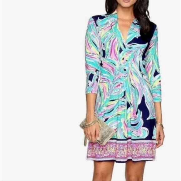 Lilly Pulitzer Margate Dress in Don't Leave Me Hanging Size XS - Picture 1 of 7